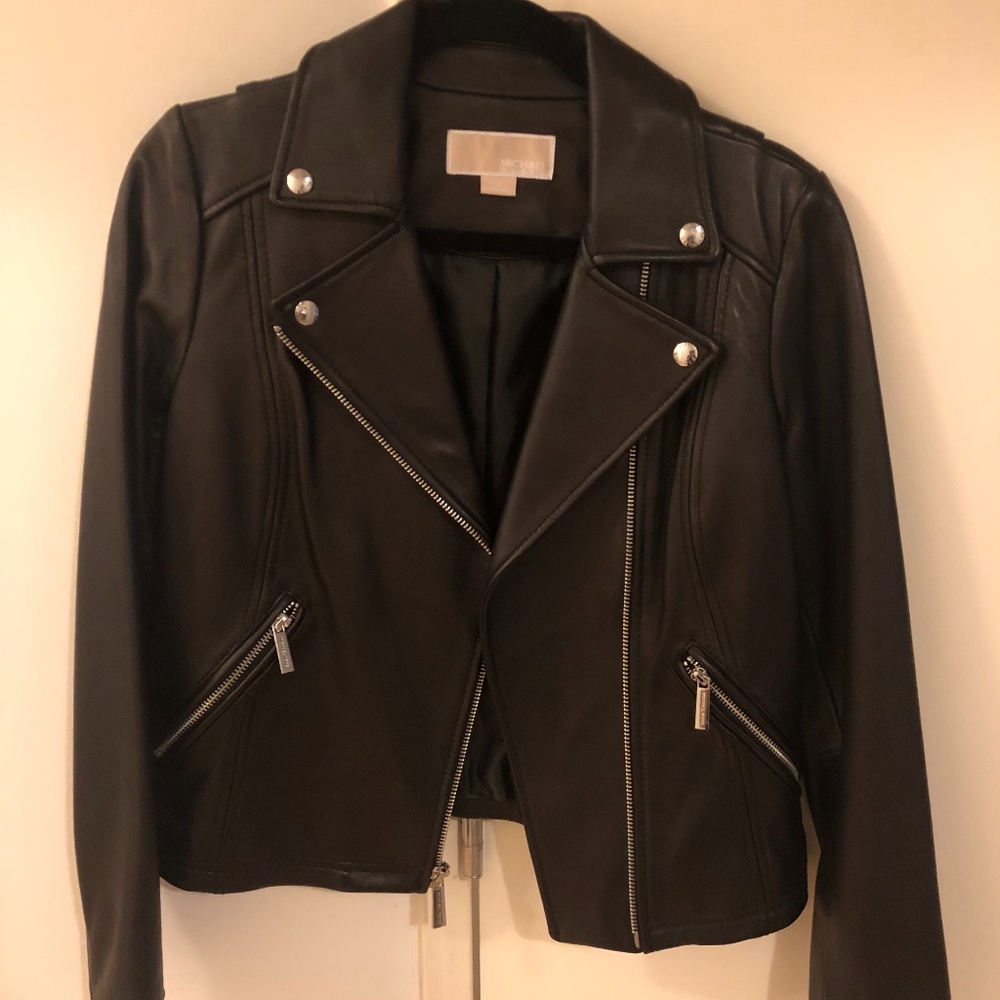 MICHAEL Michael Kors Moto Leather Jacket